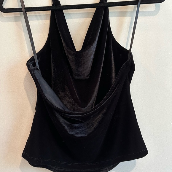 NWOT By Anthropologie Cowl-Neck Velvet Top - Picture 8 of 11